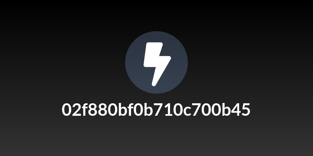 02f880bf0b710c700b45