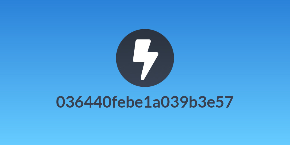 036440febe1a039b3e57