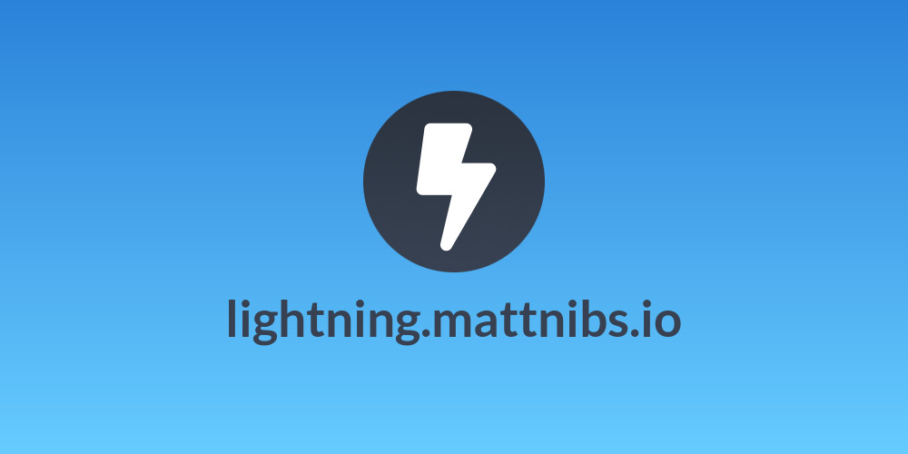 lightning.mattnibs.io