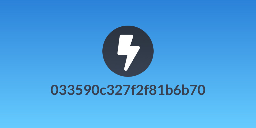 033590c327f2f81b6b70