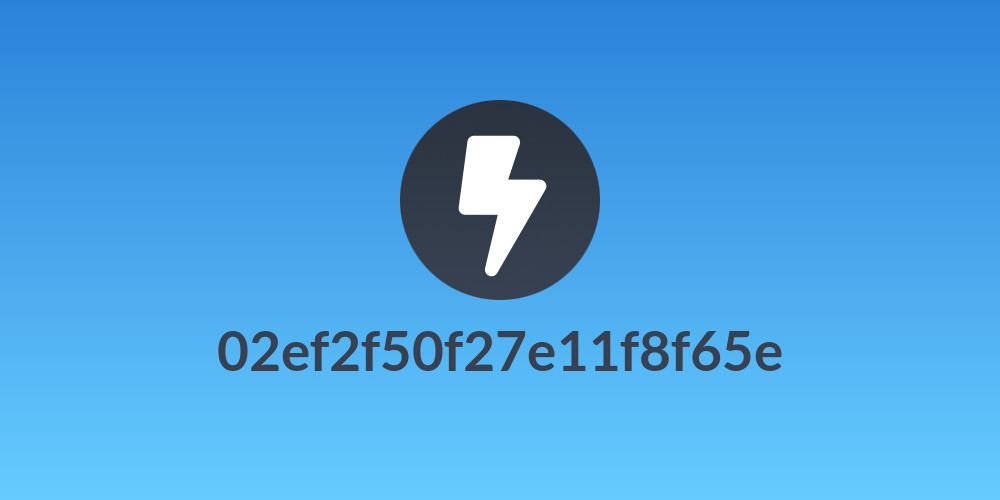 02ef2f50f27e11f8f65e