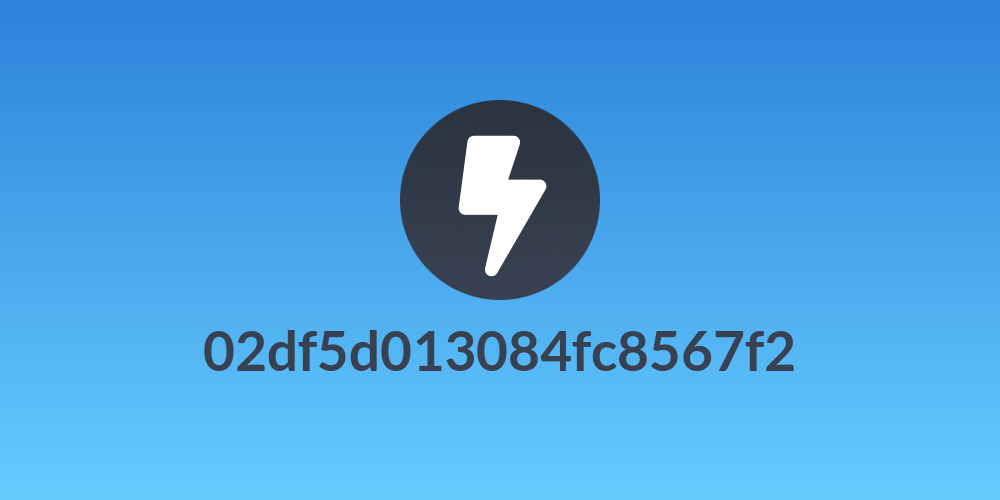 02df5d013084fc8567f2
