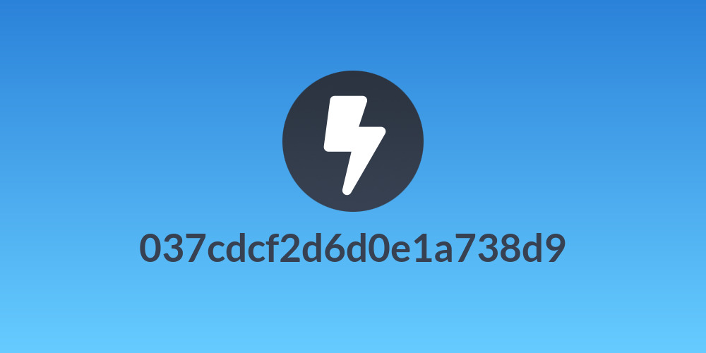 037cdcf2d6d0e1a738d9