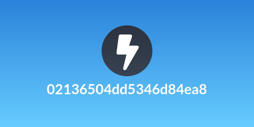02136504dd5346d84ea8