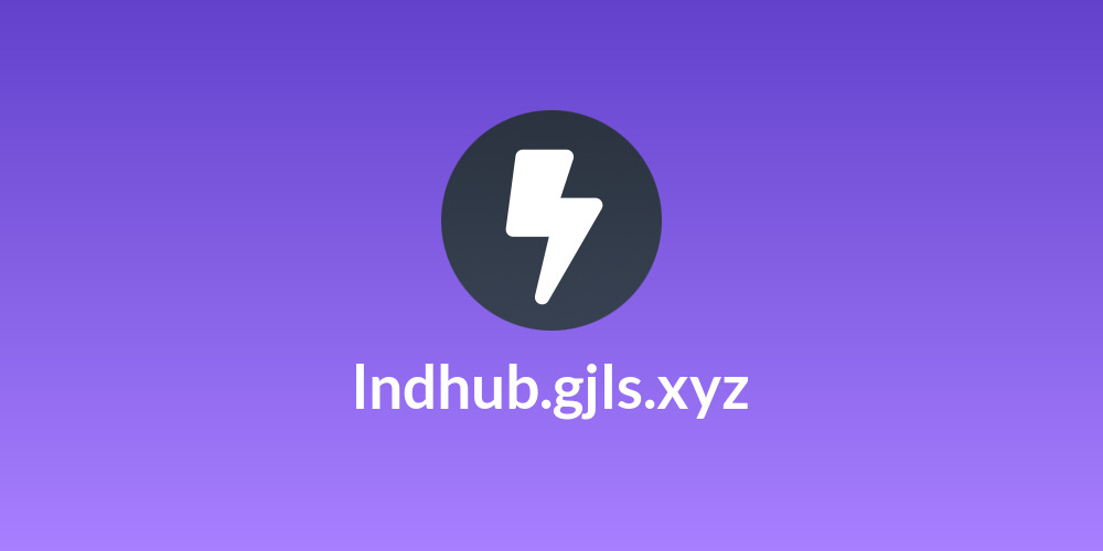 lndhub.gjls.xyz