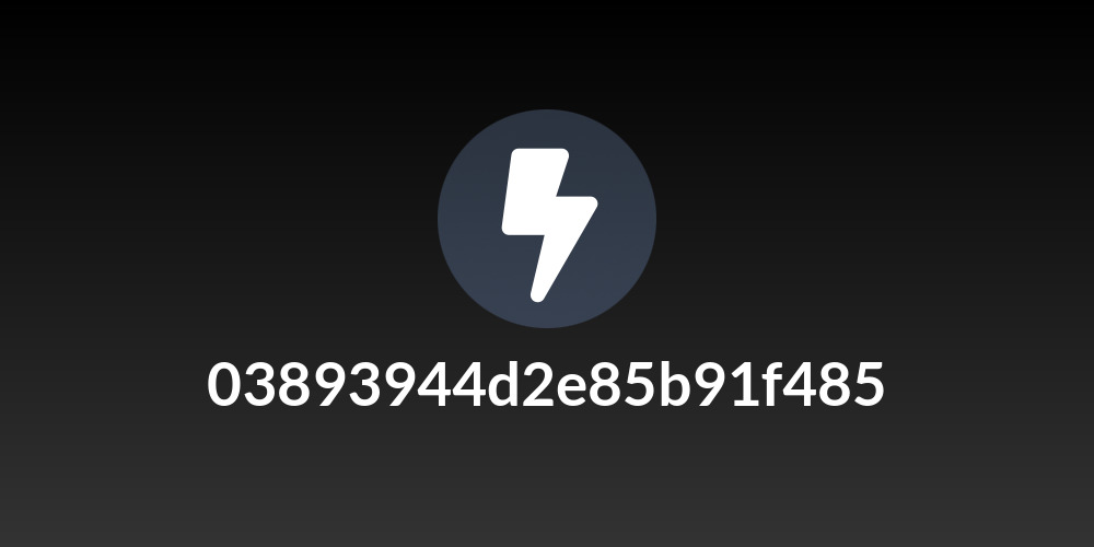 03893944d2e85b91f485