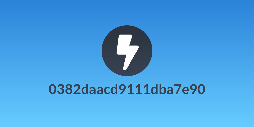 0382daacd9111dba7e90