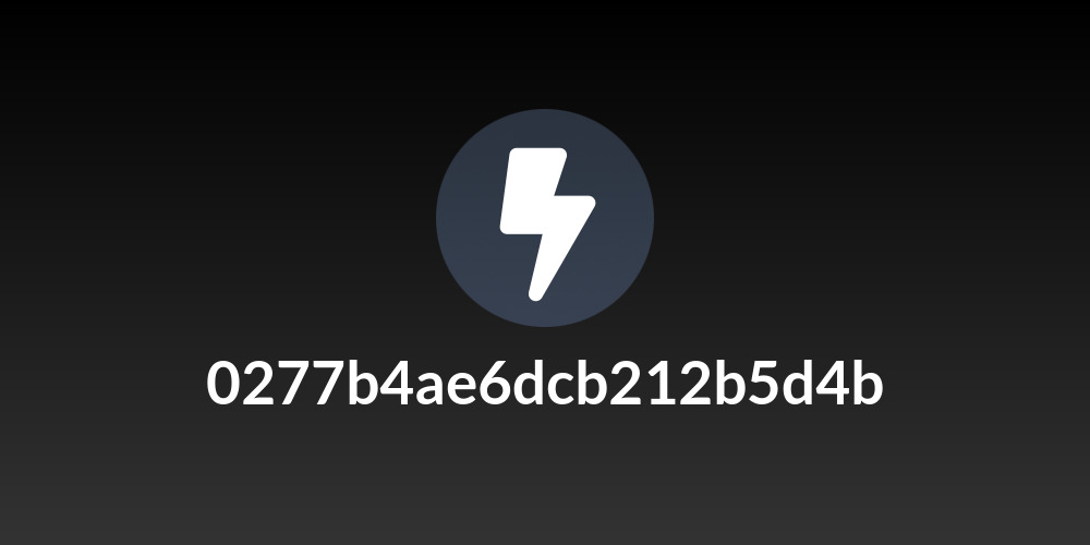 0277b4ae6dcb212b5d4b