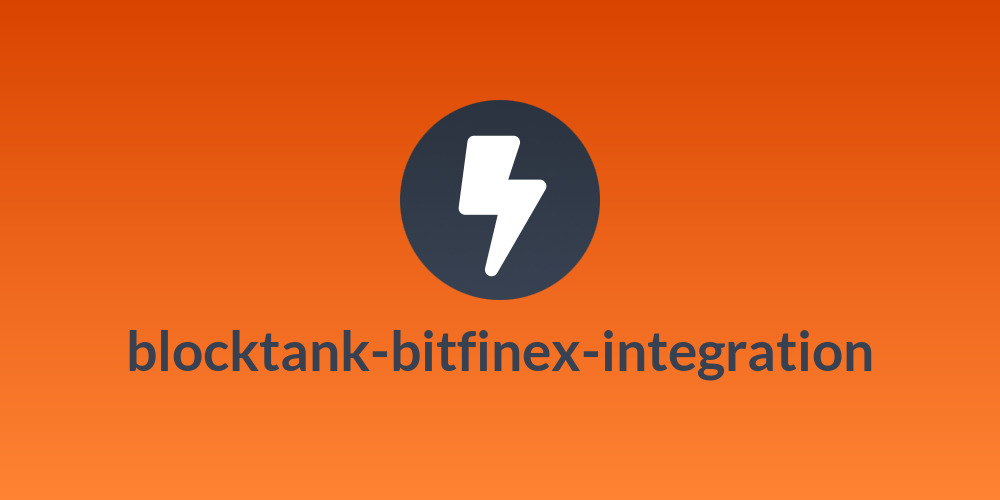 blocktank-bitfinex-integration