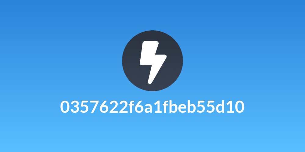 0357622f6a1fbeb55d10