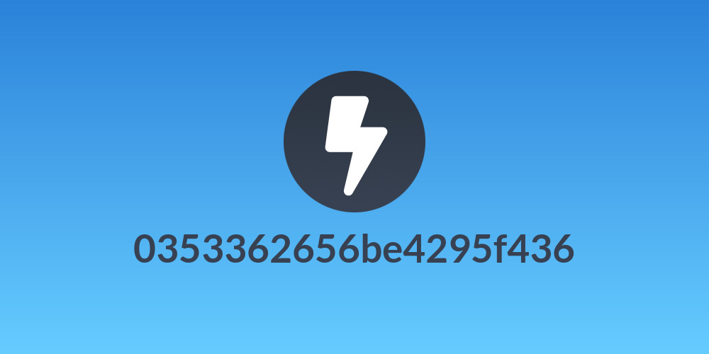 0353362656be4295f436