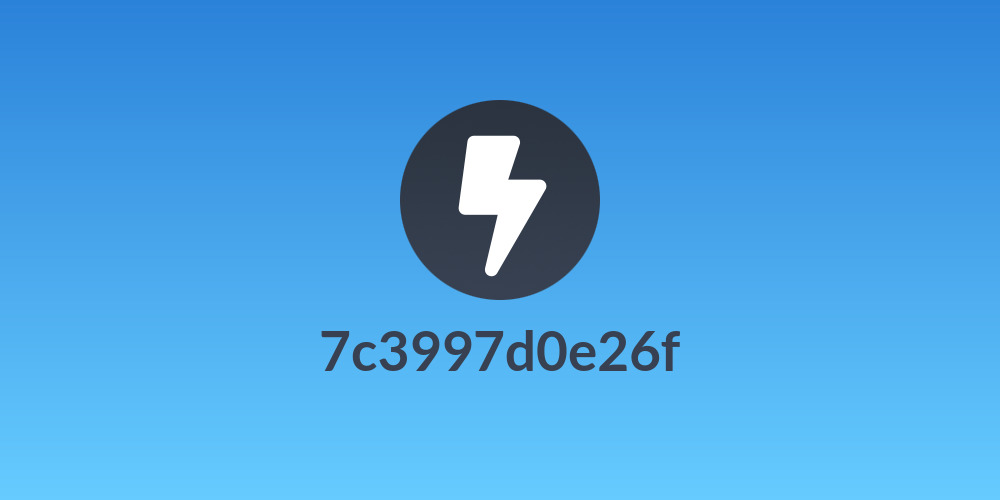7c3997d0e26f