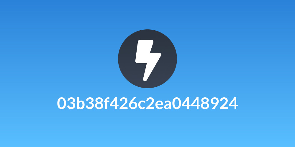 03b38f426c2ea0448924