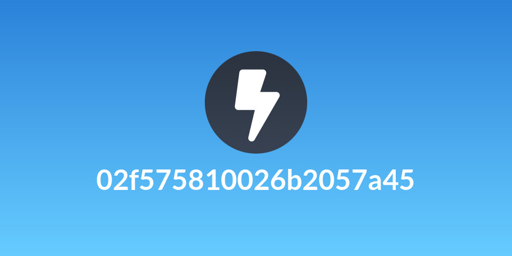 02f575810026b2057a45