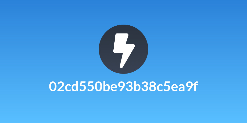 02cd550be93b38c5ea9f