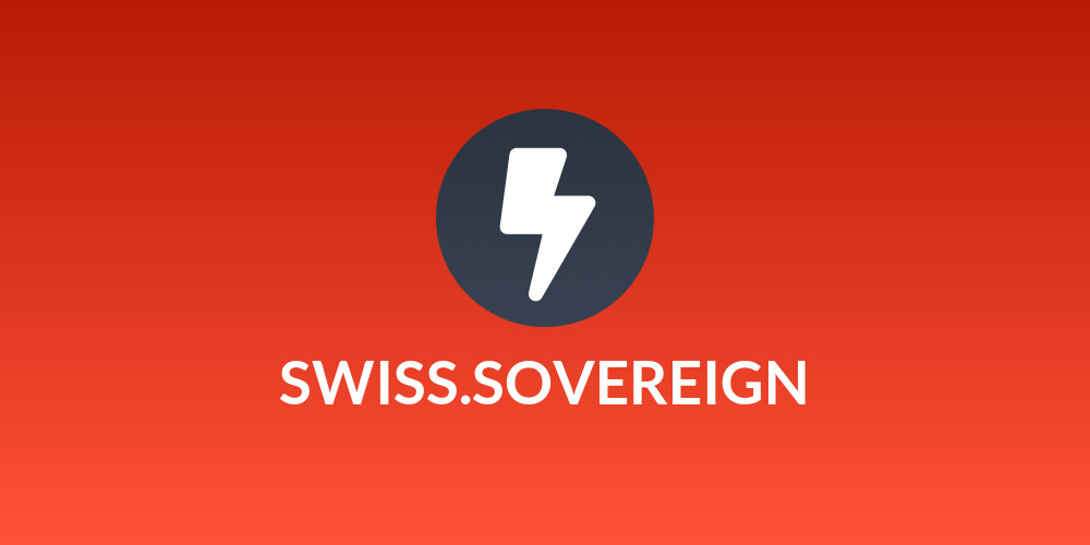 SWISS.SOVEREIGN🇨🇭