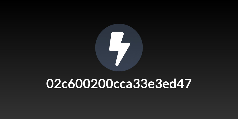 02c600200cca33e3ed47