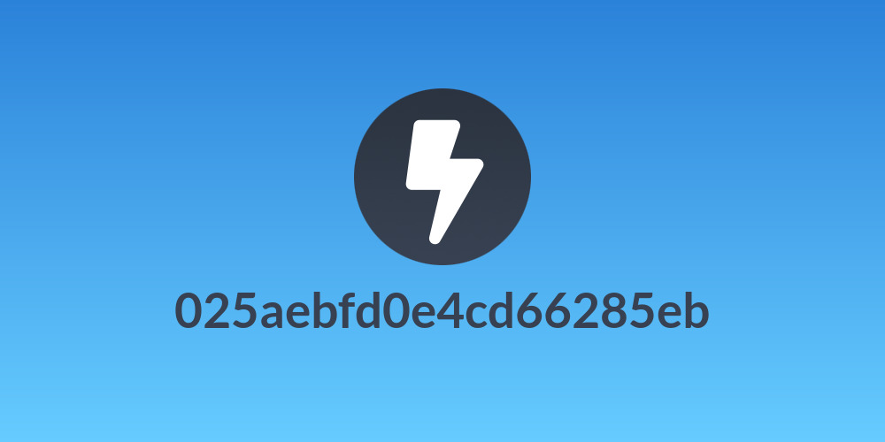 025aebfd0e4cd66285eb