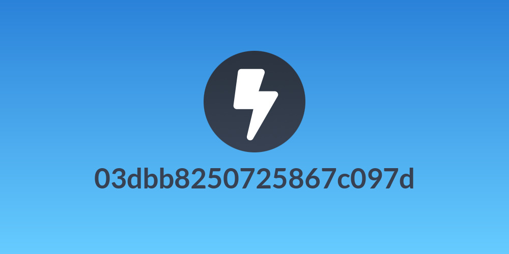 03dbb8250725867c097d