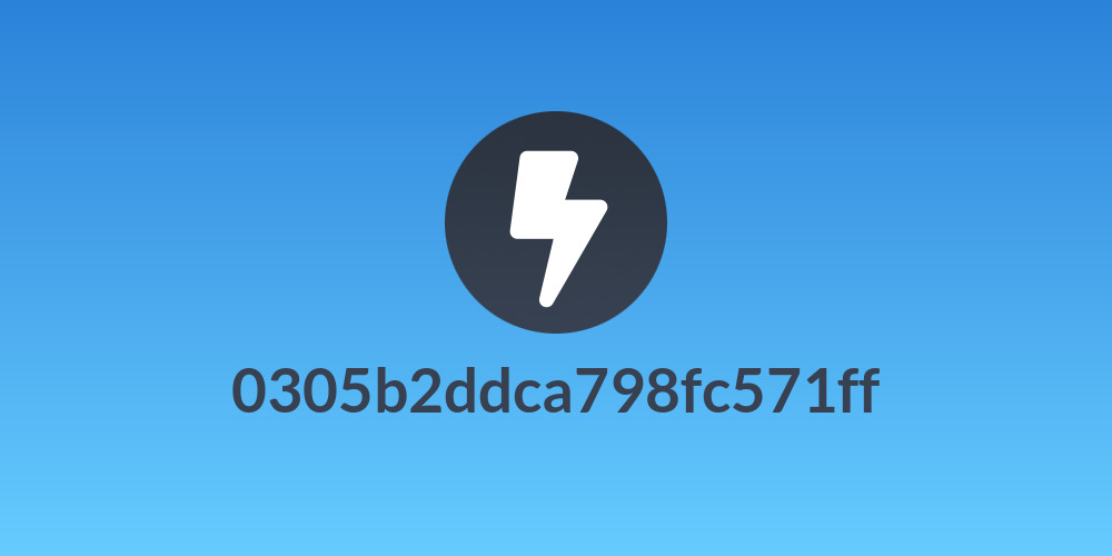0305b2ddca798fc571ff