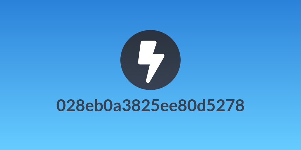 028eb0a3825ee80d5278