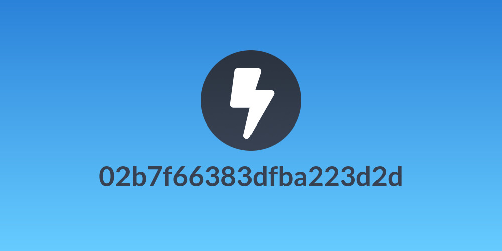 02b7f66383dfba223d2d