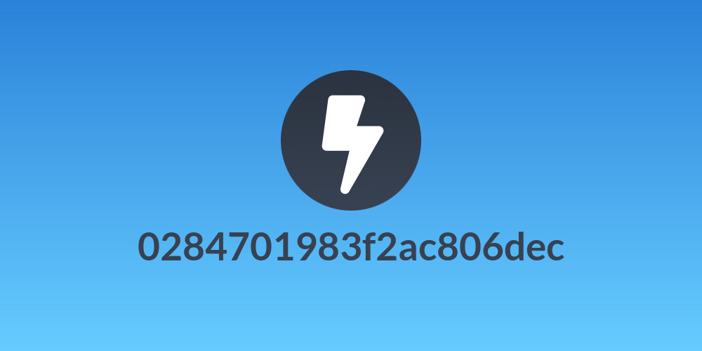 0284701983f2ac806dec