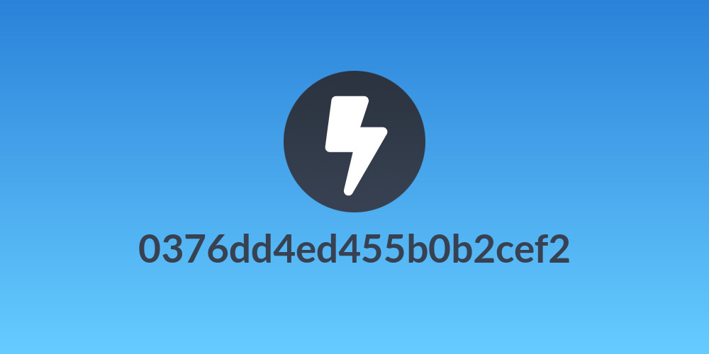 0376dd4ed455b0b2cef2