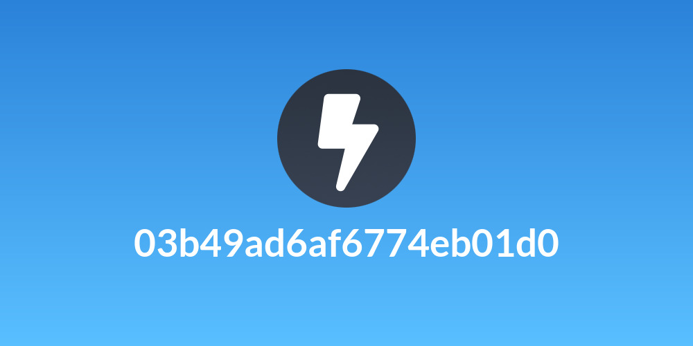 03b49ad6af6774eb01d0