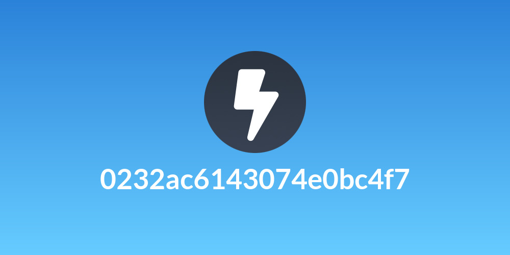 0232ac6143074e0bc4f7