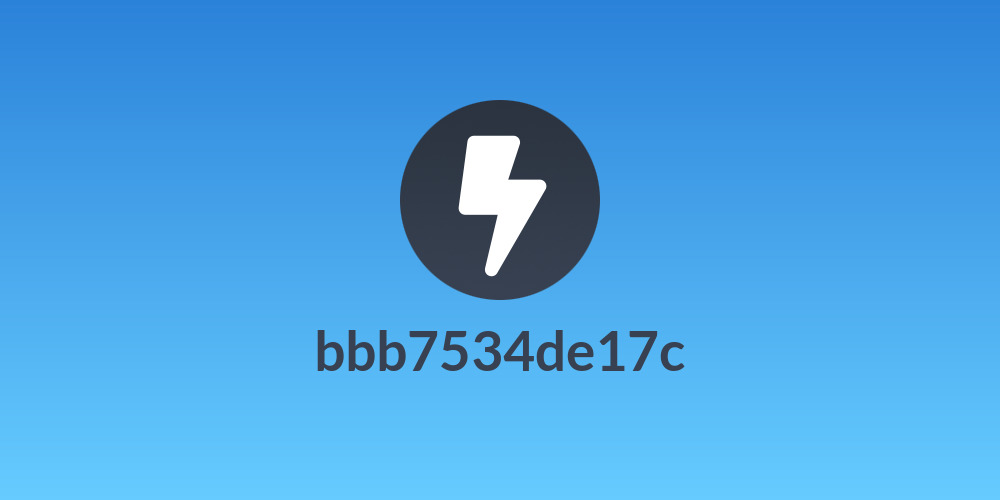 bbb7534de17c