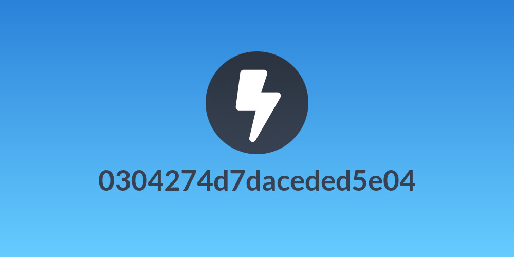 0304274d7daceded5e04