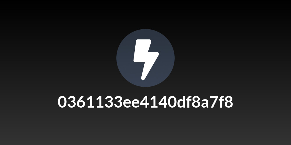 0361133ee4140df8a7f8