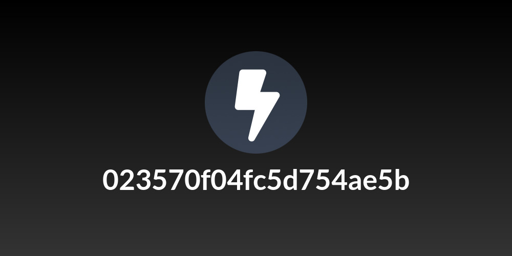 023570f04fc5d754ae5b