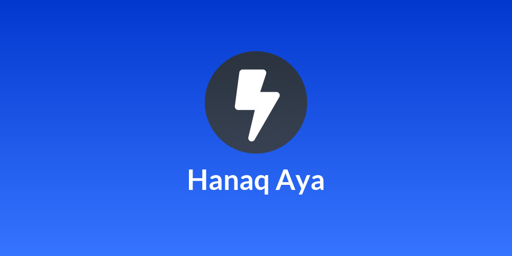 Hanaq Aya⚡