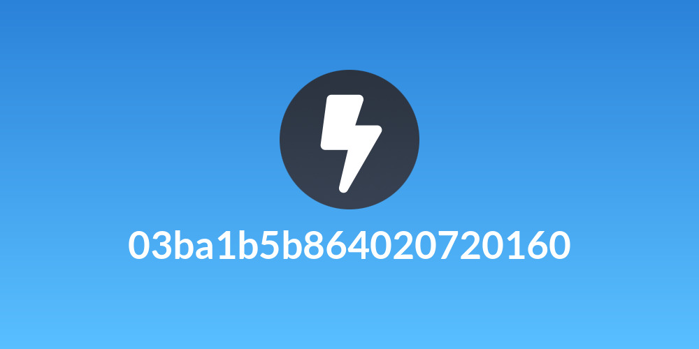 03ba1b5b864020720160