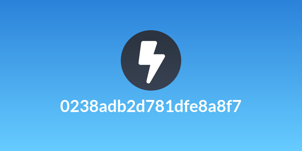 0238adb2d781dfe8a8f7