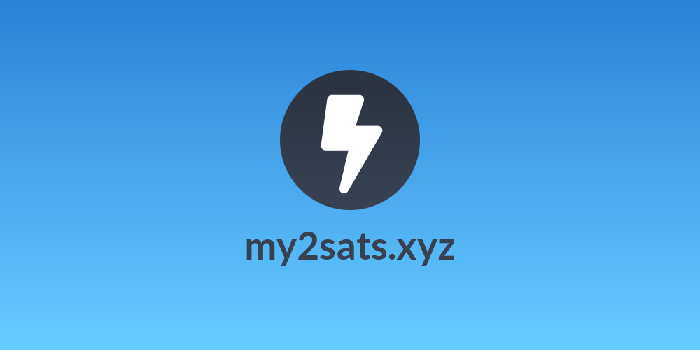 my2sats.xyz