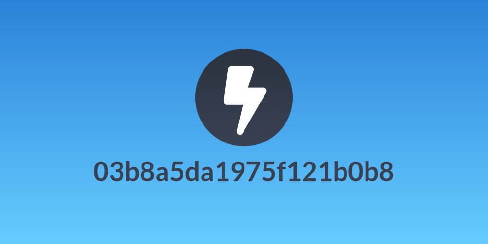 03b8a5da1975f121b0b8