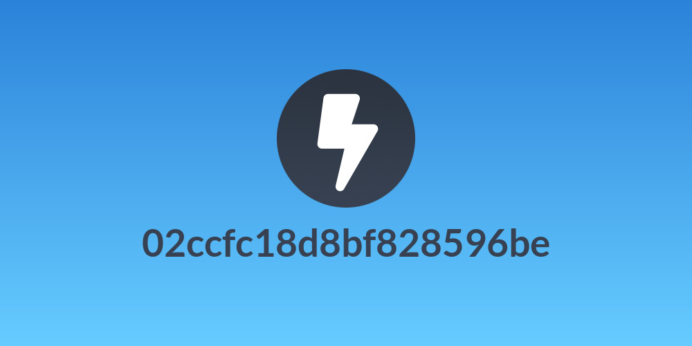 02ccfc18d8bf828596be