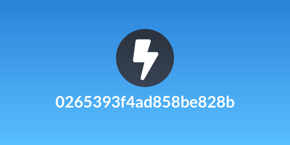 0265393f4ad858be828b