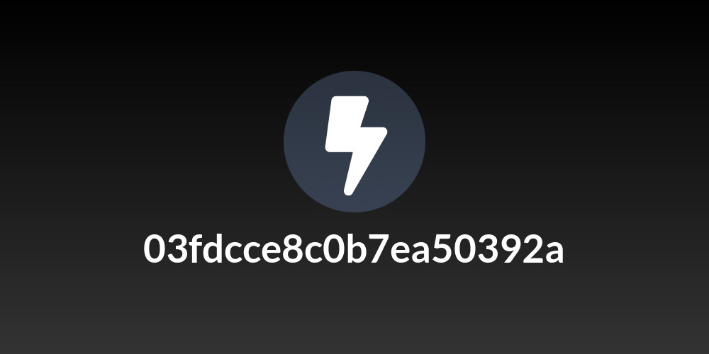 03fdcce8c0b7ea50392a