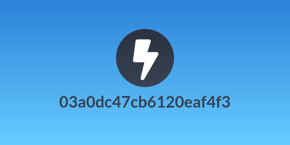 03a0dc47cb6120eaf4f3
