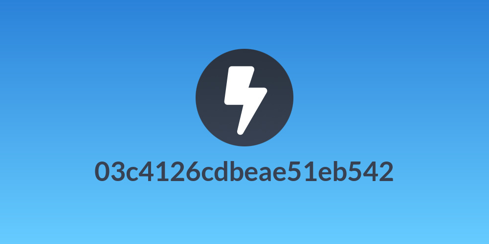 03c4126cdbeae51eb542