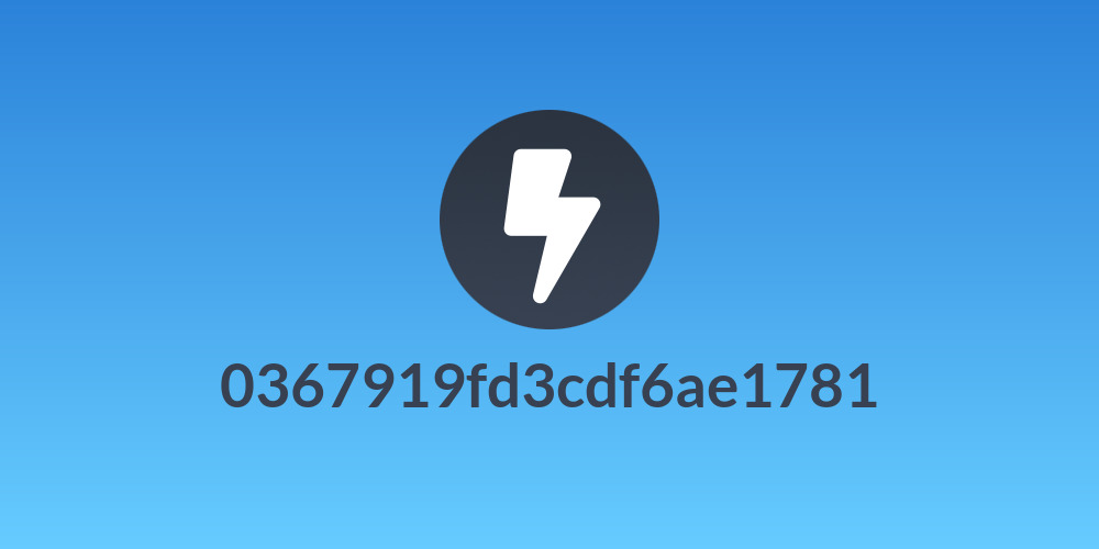 0367919fd3cdf6ae1781
