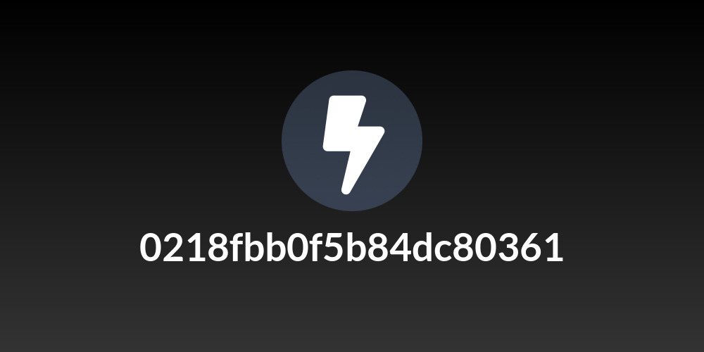 0218fbb0f5b84dc80361