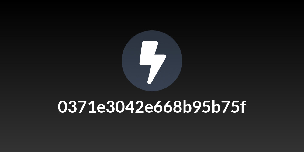 0371e3042e668b95b75f
