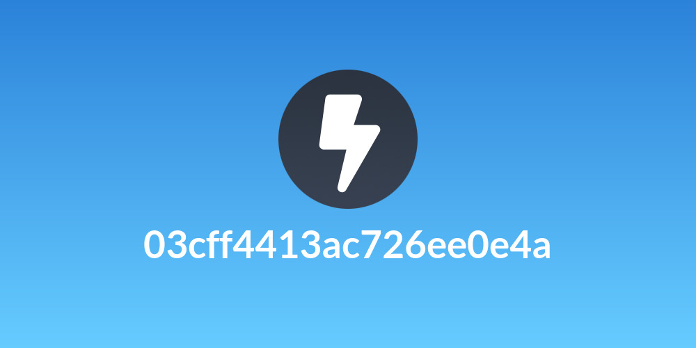 03cff4413ac726ee0e4a