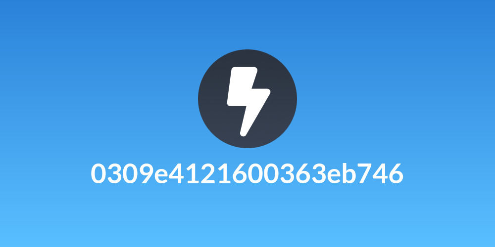 0309e4121600363eb746