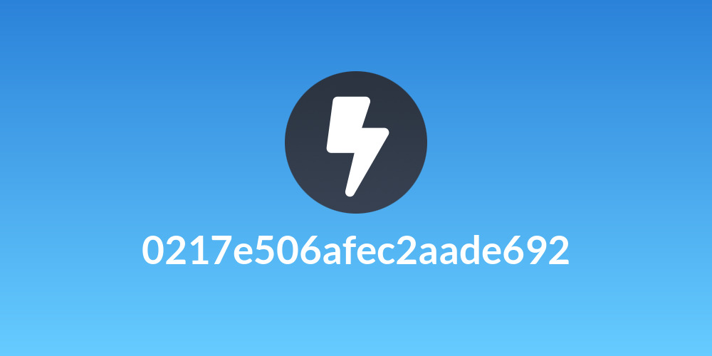 0217e506afec2aade692